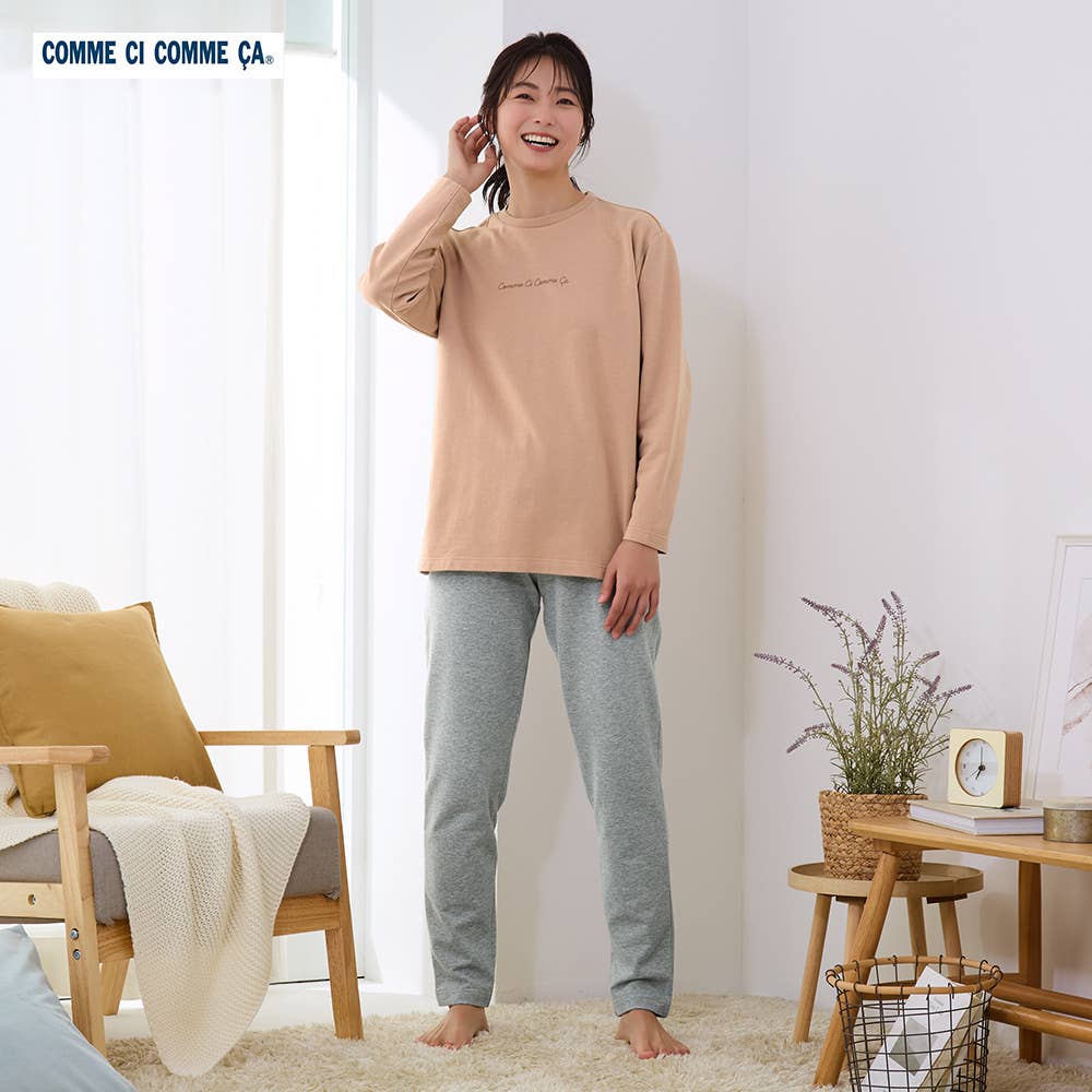 【100%棉短背絨】 家居服長袖長褲